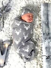 F 13536 Baby Sleeping Bag Knot Hat Set Ӥ��˯����װ �羳����