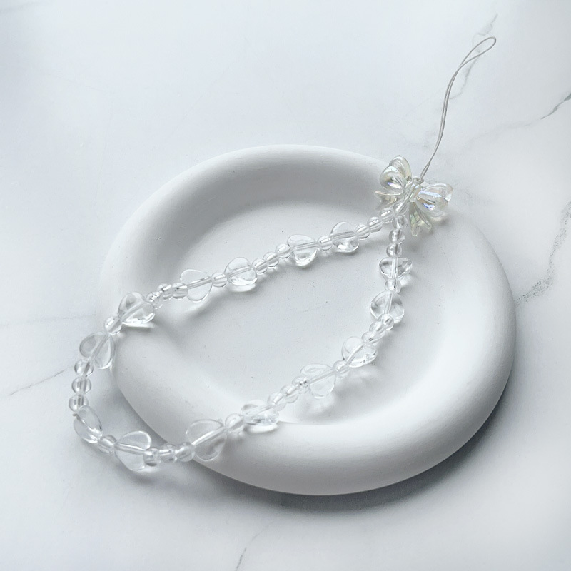 투명 색상 사랑 나비 lanyard-GLD-SL230