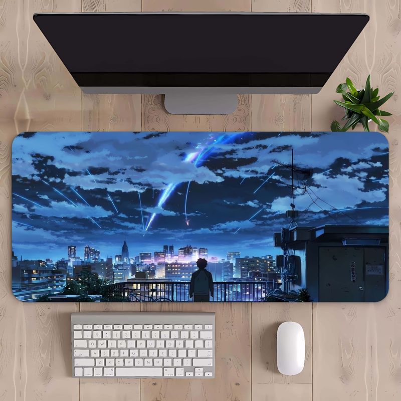 マウスパッド特大山岳風景キーボードパッド特大厚手縁取り大型デスクパッド一件代発|undefined
