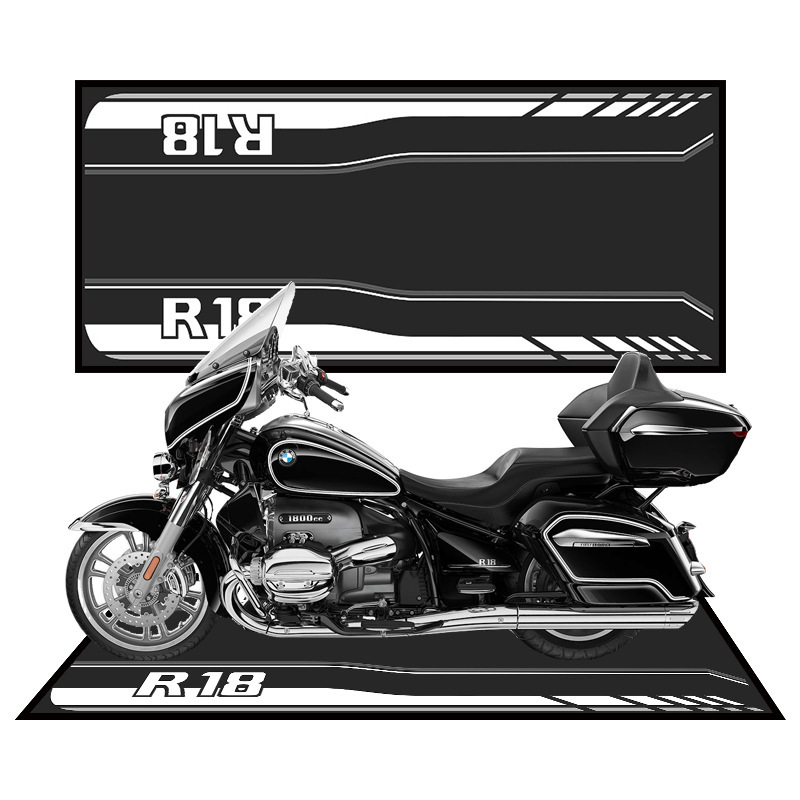 Cross-border Deplaceable Motorcycle Carpet Kawasaki Ducati Motorcycle Team Display Special Crystal Velvet Floor Mat Bedside Mat