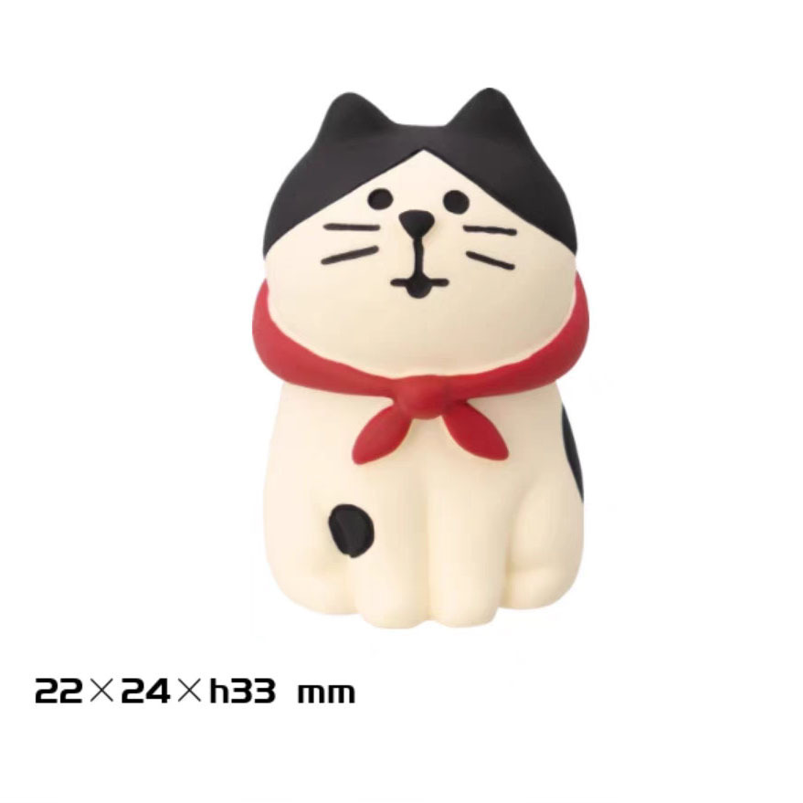 여행용 붉은 스카프 고양이 (623)