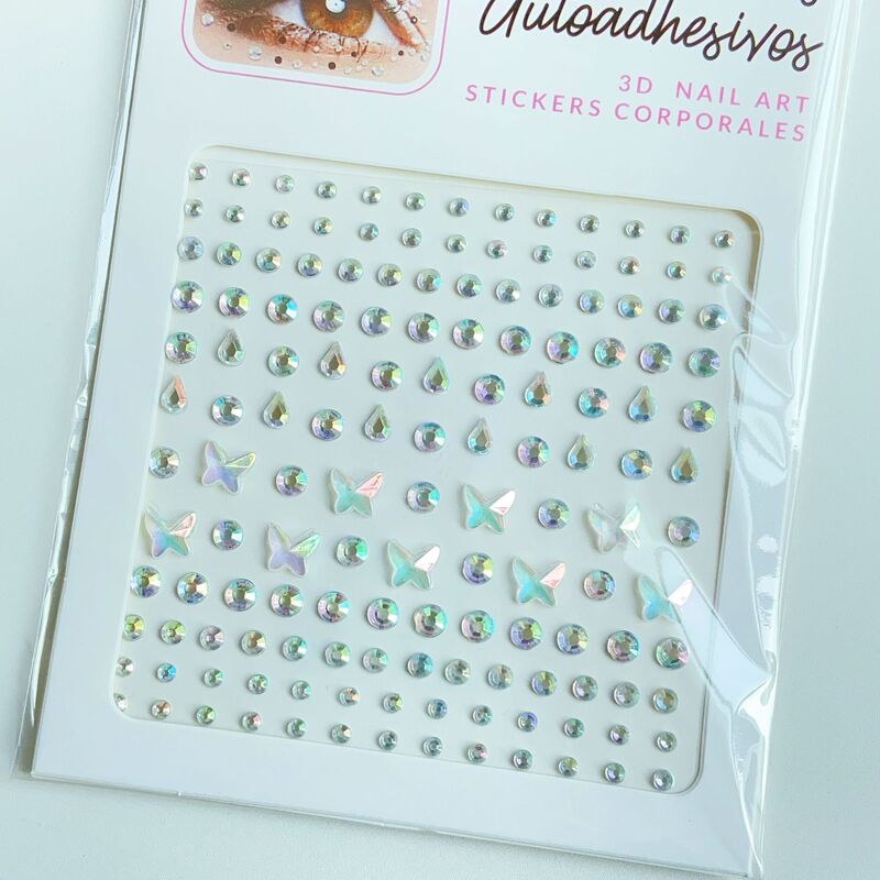 人気のアクリルダイヤモンドステッカーアイメイクアップアクセサリーメイクアップフェイシャルダイヤモンドステッカーdiy子供のパフォーマンスメイクアップステッカー|undefined