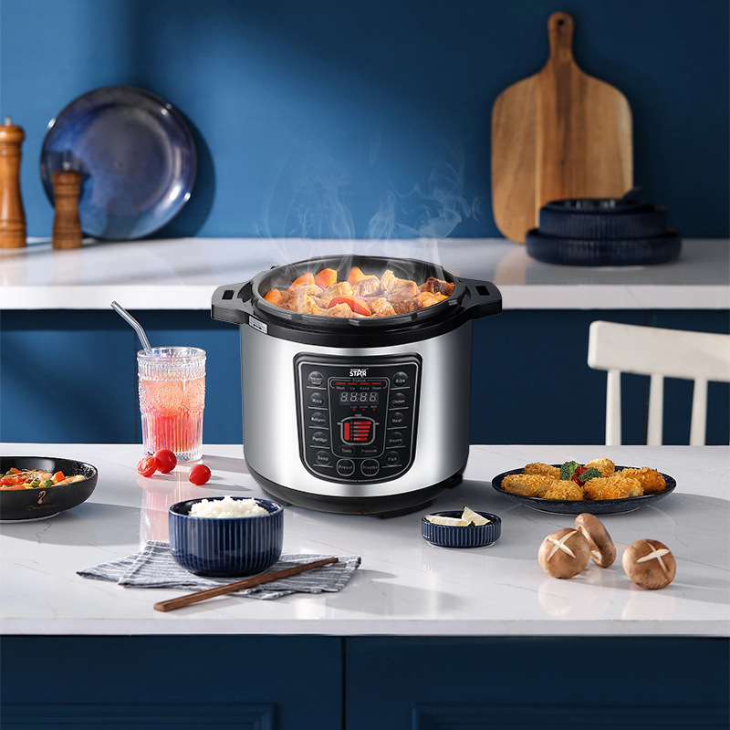 Winningstar transfronterizo exclusivo para 6L sopa de estofado de cocina doméstica se puede reservar olla arrocera olla a presión olla de presión eléctrica image 4