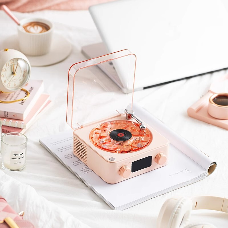 Kawoo Listening to the Sea Speaker White Noise Sleep Music Water Ripple Atmosphere Light Bluetooth Speaker Two-In-One