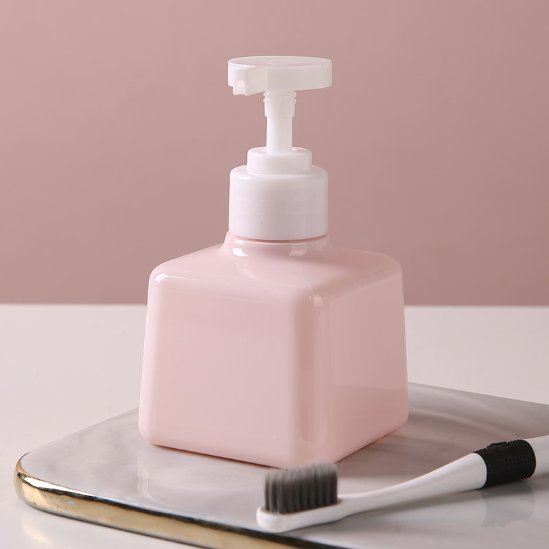 Botella de empollado de emulsión cuadrada cuadrada para el hogar, gel de ducha para niños, jabón para manos, champú de pequeña capacidad, botella cosmética