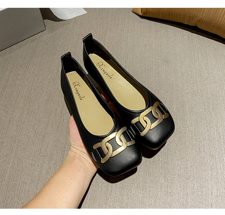 Comfortable Women's Leather Grandma Shoes Flat Casual Shoes_voghion.com