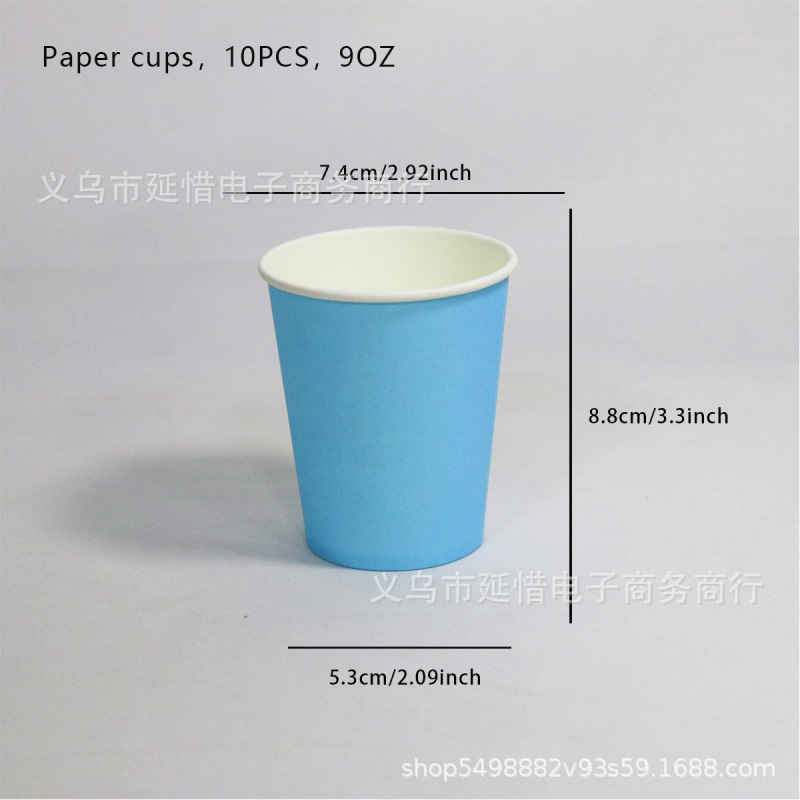 Tazas de papel de color para niños artísticos hechos a mano DIY materiales de fabricación de tazas de papel comerciales de supermercados desechables fabricantes al por mayor image 18