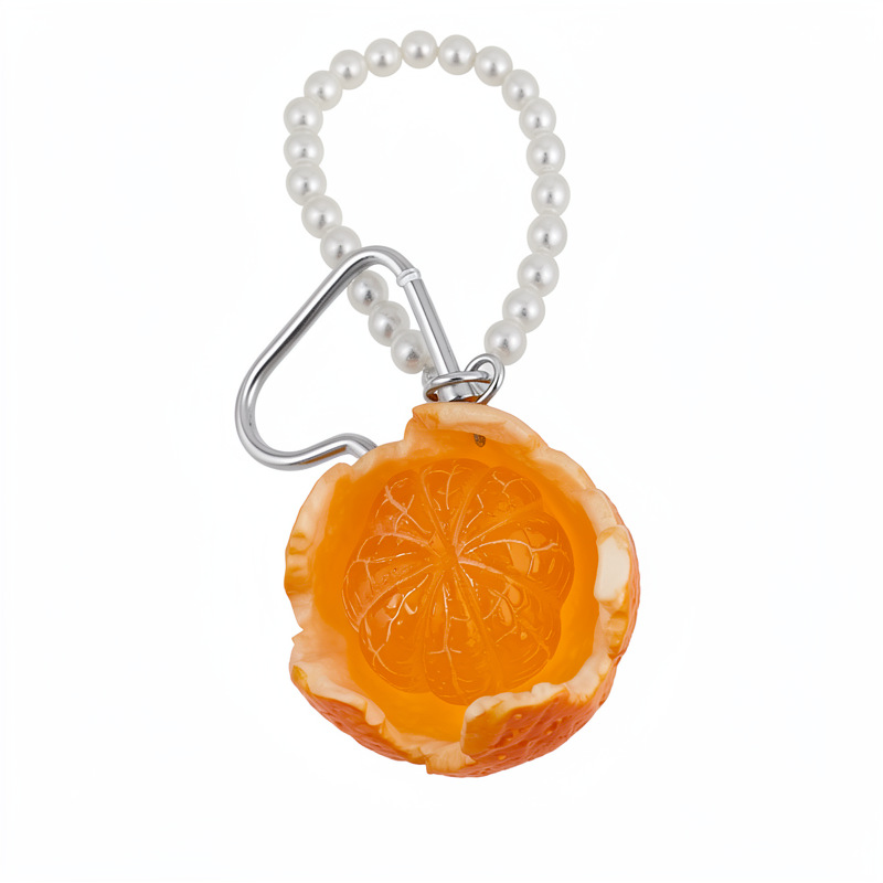 Naranja perla cuentas personalidad temperamento nicho moda cadenas de teléfonos móviles accesorios frescos accesorios al por mayor image 5
