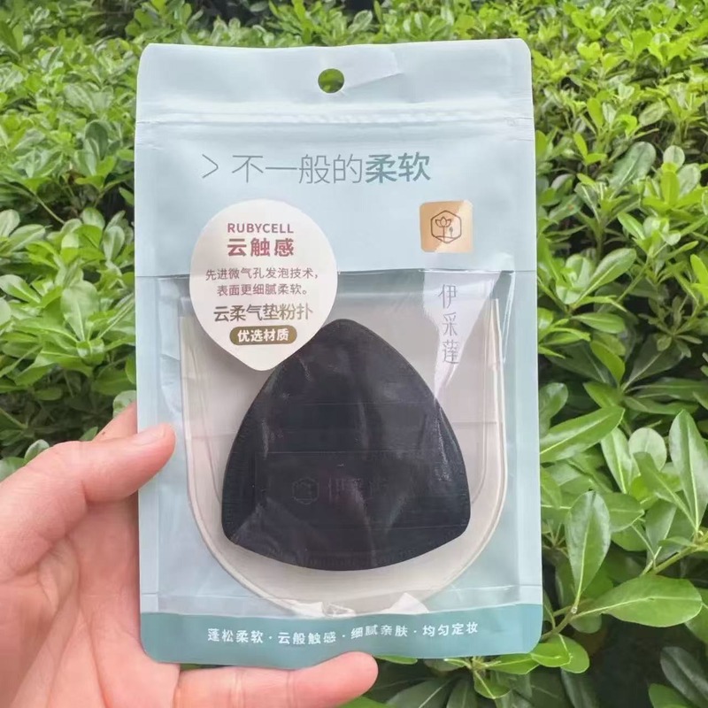 新しいイチジクパウダーパフマシュマロ大型ウェットとドライ両用ソフトノンパウダーエアクッションパフ三角水滴タイプ|undefined