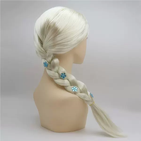 Halloween Cos Elsa Princess Wig Set Frozen Elsa Princess Dress up Wig Braid Set