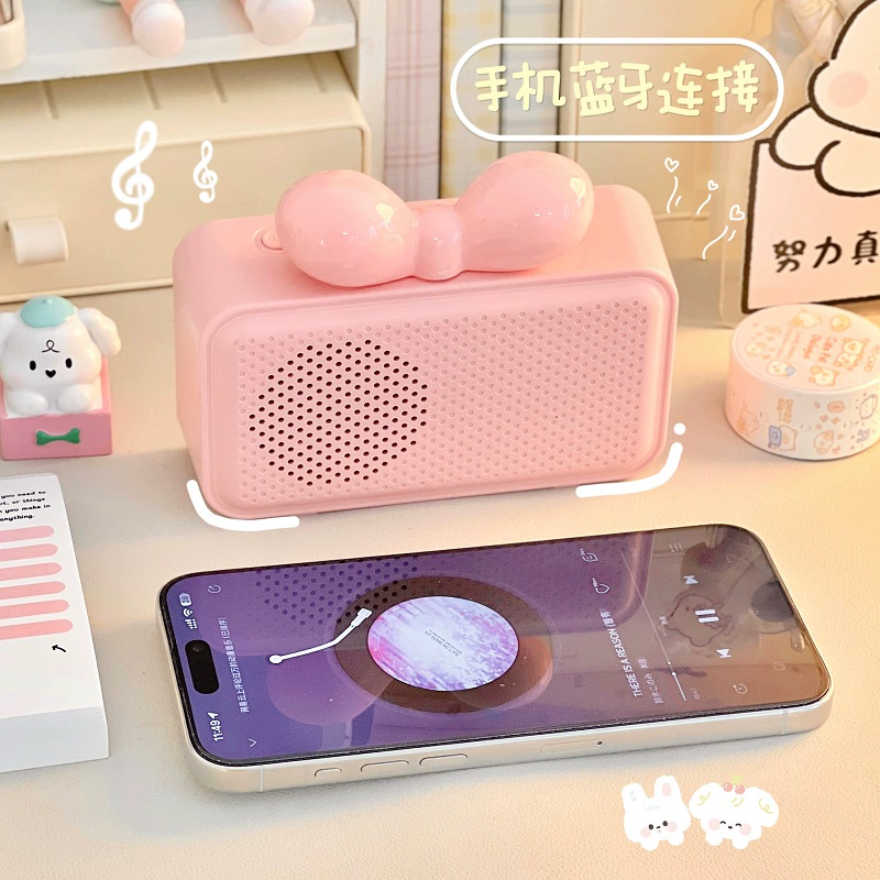 Universal electronic watch, speakers for elementary school students, mirror effect, bluetooth, simple and elegant design