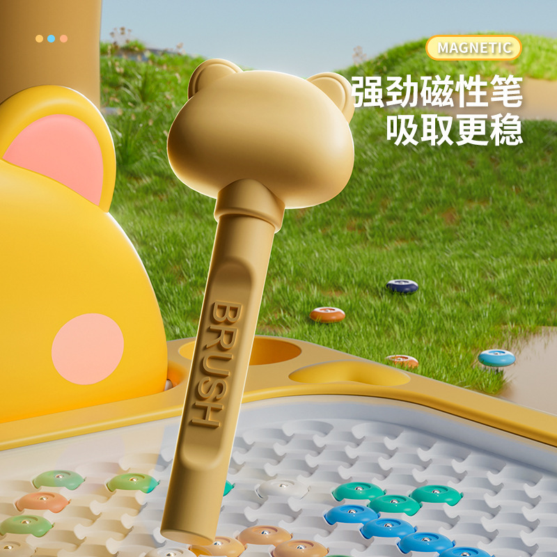 新しい子供の磁気製図板ペントレーニングパズル早期教育楽しいペングリップトレーニング幼稚園赤ちゃんのおもちゃ|undefined