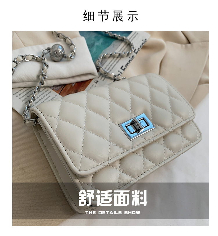 Mini small bag Women's bag 2025 New style trendy small bag, stylish and versatile, commuter style chain single-shoulder crossbody bag Specification drawing