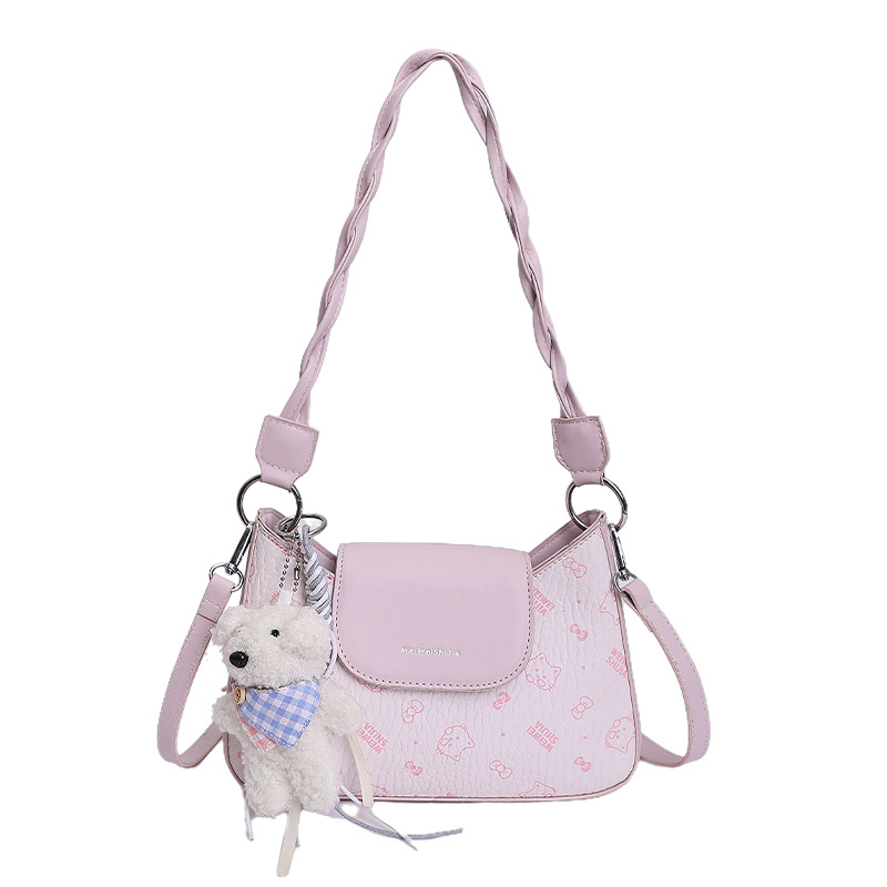 Hanfeng impresión de dibujos animados nicho pequeño bolso cuadrado para mujeres 2026 nueva moda portátil mochila diaria simple viaje ocio image 12