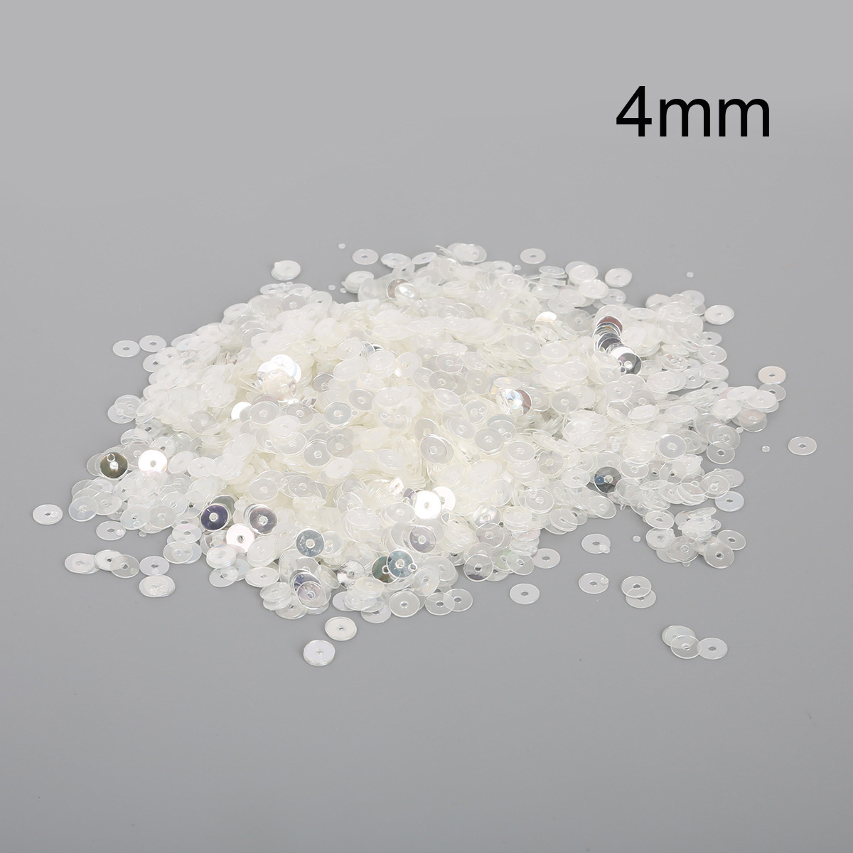 White, diameter 4mm, 4mm, 4000 pieces