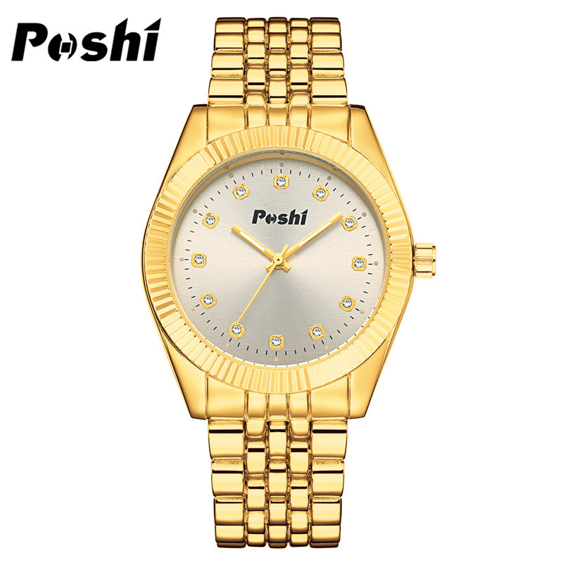 POSHI nueva pareja reloj de moda pareja reloj de los hombres y las mujeres reloj de cuarzo al por mayor de las mujeres reloj casual