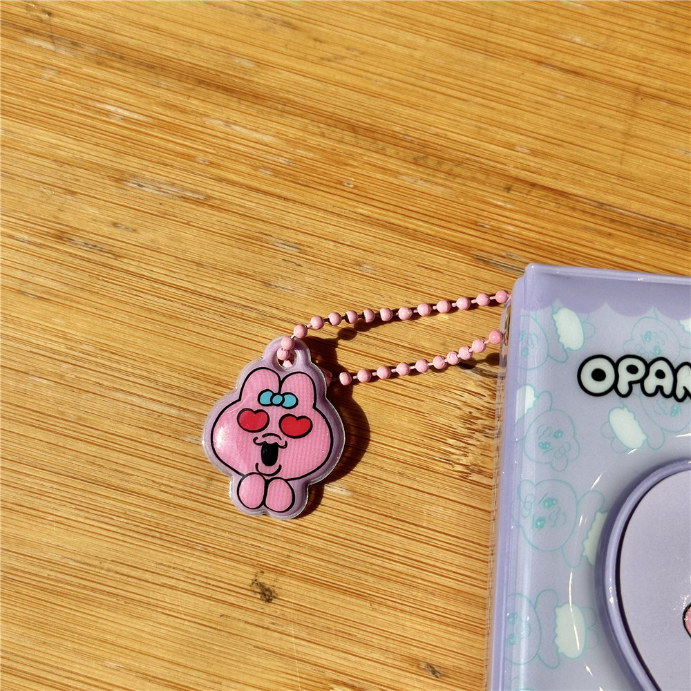 보라색 속옷 토끼 펜던트