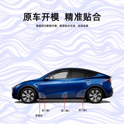 Car paint protective film | Tesla and Rear Door