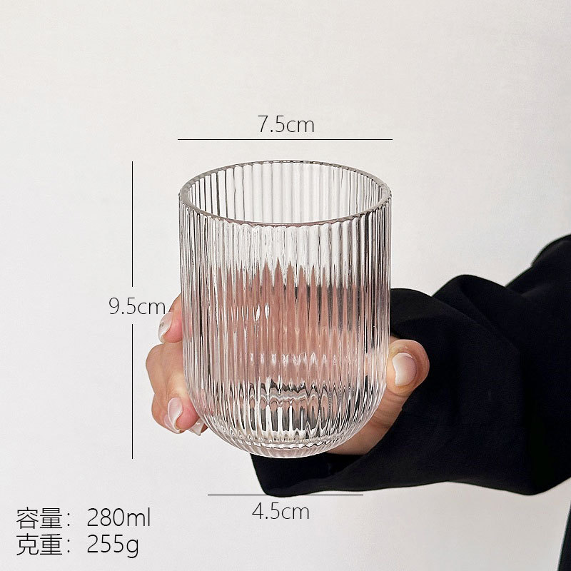 ins vaso de vidrio retro taza de vino vino taza de jugo taza de helado taza de bebida fría taza de agua