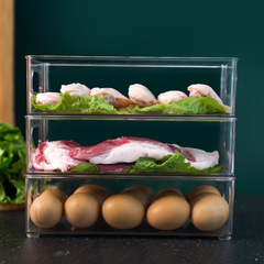 Kitchen refrigerator storage box drawer style fresh keep food grade egg meat food freezing organization storage gadget