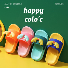 Children's slippers summer boys indoor cartoon household parent-child bathroom children baby non-slip soft bottom sandals for women