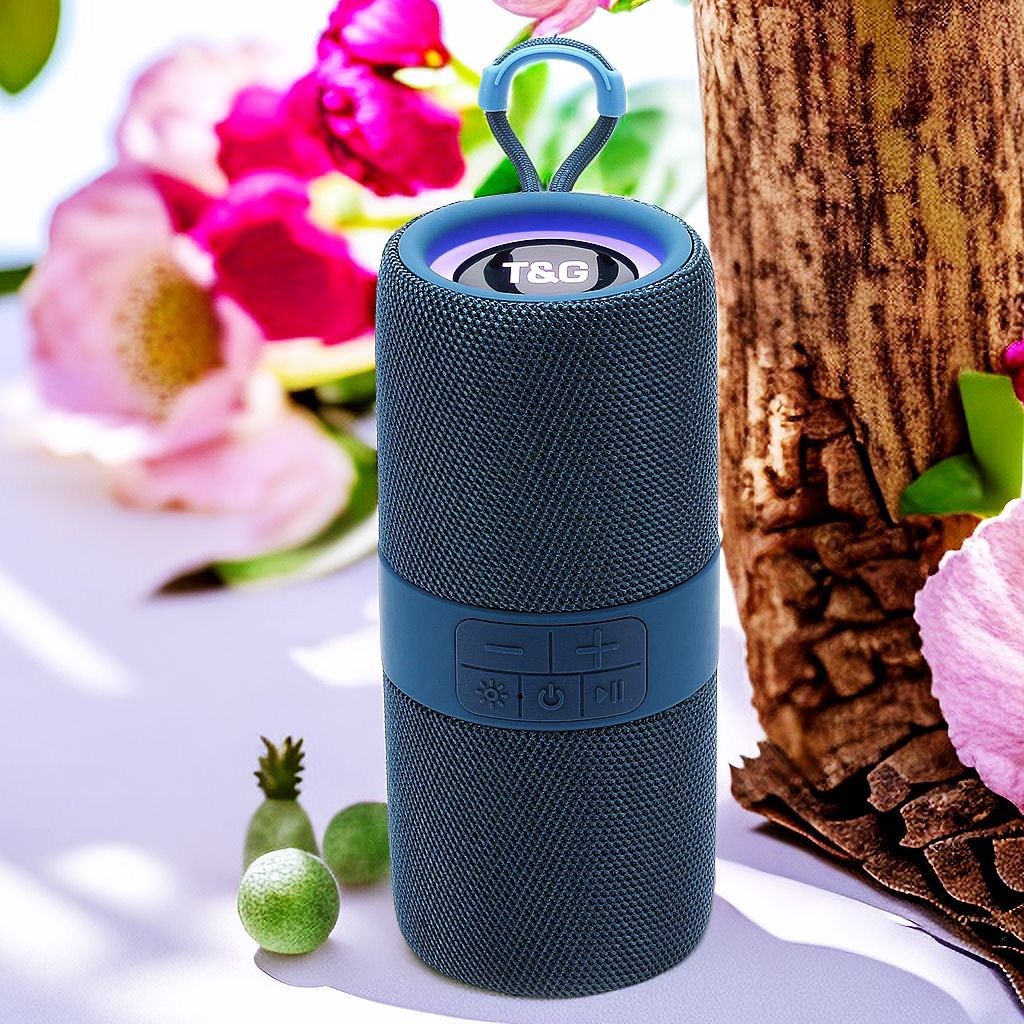 TG671 Altavoz Bluetooth Cordón portátil inalámbrico Audio al aire libre portátil Luz LED Subwoofer Pequeño regalo Optimización