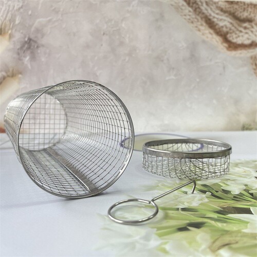 Cross-border best-selling round barbecue cage outdoor BBQ smoking cage portable campfire spring outing rotating roller