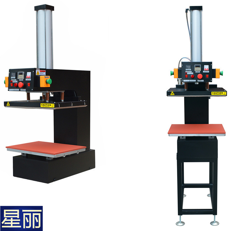 气动烫标机T恤自动烫画机logo烫唛胸标机压唛烫钻热转印机器 星丽