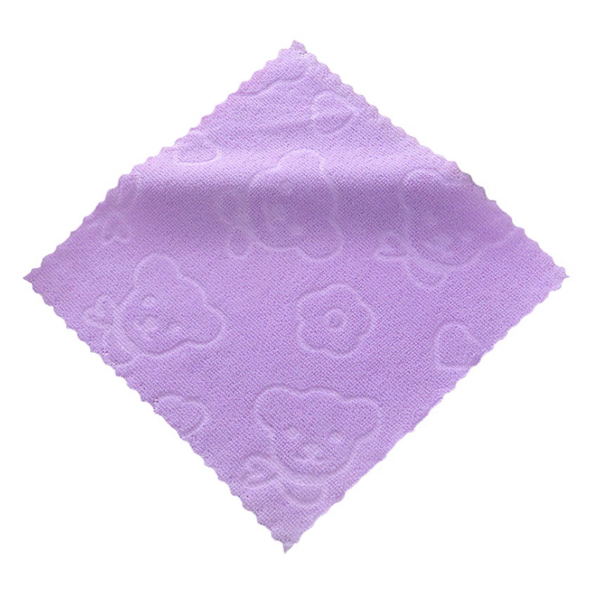 Тонкие волокна Мультфильм тиснением медведь красочные маленькие полотенца событие подарок отель кухня тряпка поставки