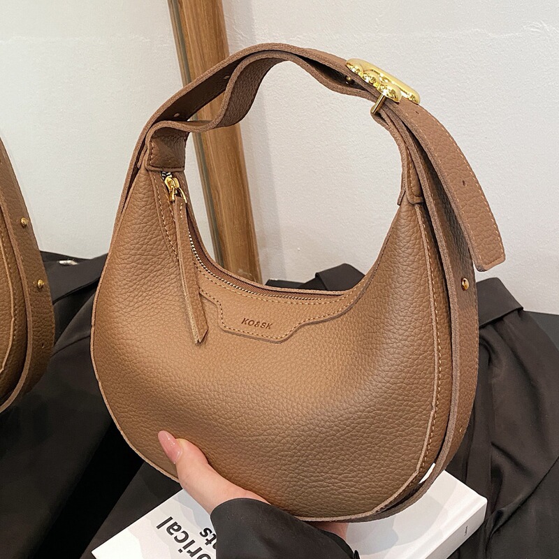 South Korea's 2024 New Versatile One-Shoulder Cross-Body Saddle Bag Casual Fashion Niche Half-Moon Bag Women's Crescent Bag South Korea's 2024 New Versatile One-Shoulder Cross-Body Saddle Bag Casual Fashion Niche Half-Moon Bag Women's Crescent Bag
