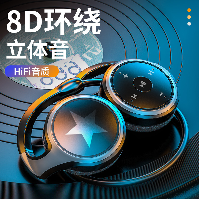 国境を越えて人気のあるプライベートモデルTWS耳式bluetoothイヤホン運動ノイズ除去カードラジオ無線イヤホン|undefined