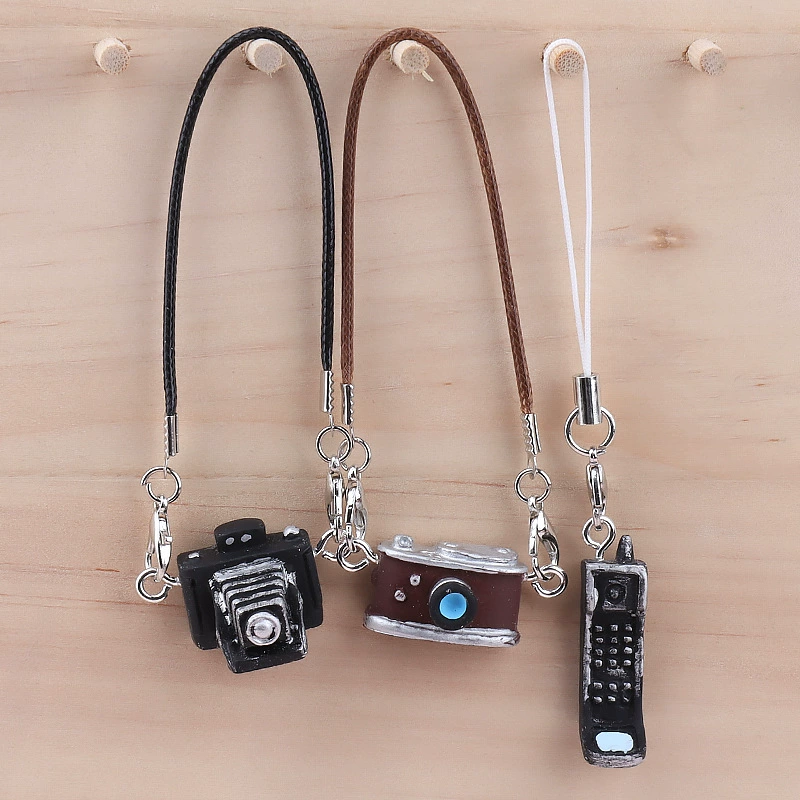 Doll house, retro mini model, camera, bag, accessory, pendant