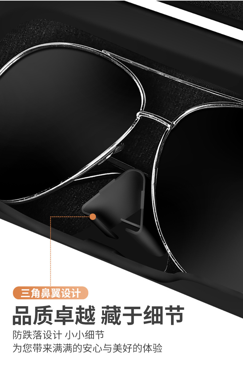Cross-Border Car Sunglasses Holder, Car Sun Visor Glasses Case, Sunglasses Clip, Car Interior Driver's Glasses Clip