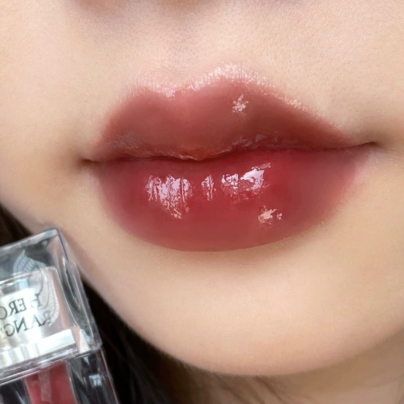 HERORANGE Moisturizing matte glass lip gloss, mirror effect, long-term effect