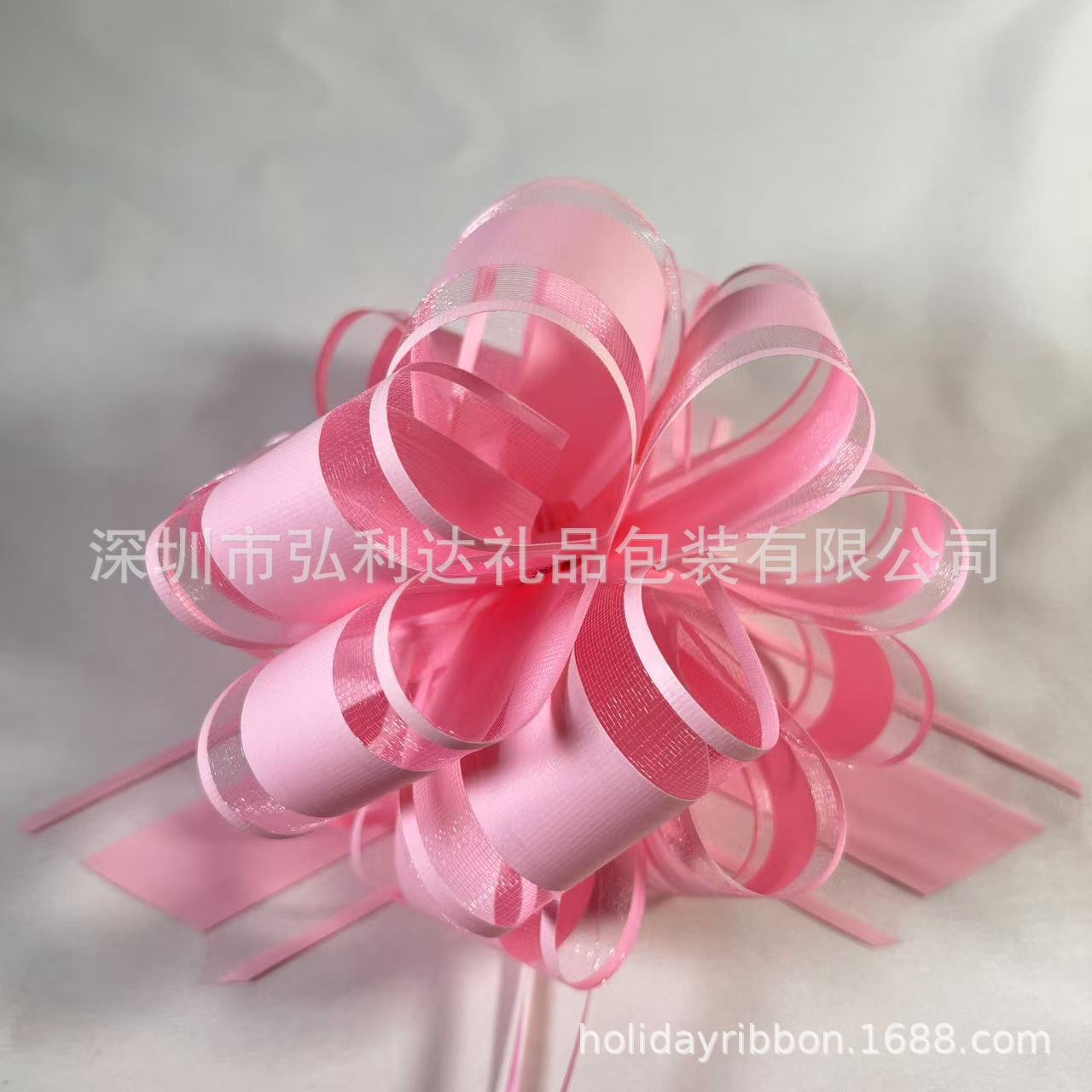 Transfronterizo Amazon 50 # Suya flores de Navidad decoraciones de flores de cinta de dibujo de flores en forma de bola mano en stock