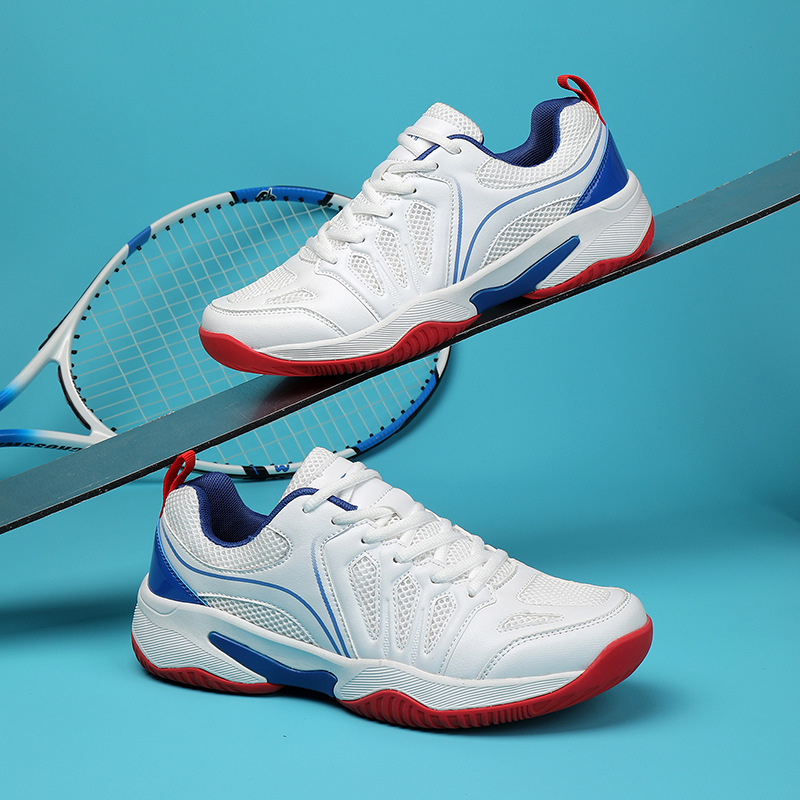 Cross-Border New Couple Badminton Shoes for Men and Women, Shock-Absorbing, Rebound, Breathable Sports Professional Competition Shoes, Drop Shipping