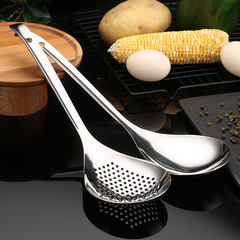 新款304不鏽鋼花椒漏勺撈餃子麵條漏勺家用廚房湯勺瀝水油炸漏勺