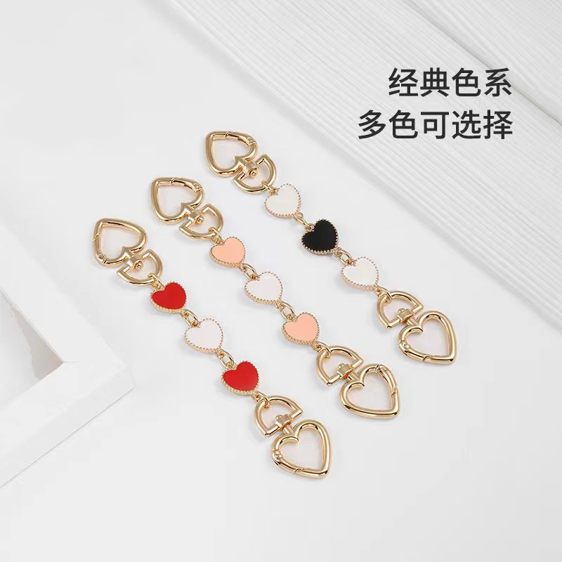 Venta directa de fábrica bolso de mahjong de fresa bolso de cadena de extensión de amor correa de hombro axila bolso largo con accesorios de cadena