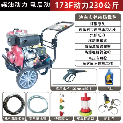 Car washing machine – Construction Sites, Property Management, and Farms - standard-six-horse-push-direct-connection-230kg-tube-gun-electric-start