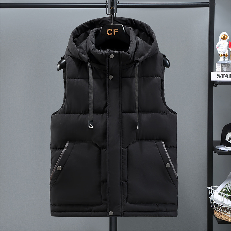 Gilet uomo imbottito in cotone giacca invernale per esterni_voghion.com