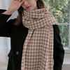 houndstooth scarf winter 2021 new pattern Cashmere scarf the republic of korea scarf Dongdaemun Korean Edition thickening Collar