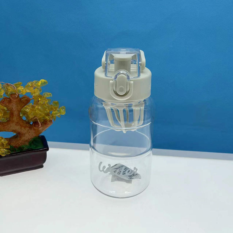 Xinya moda simple taza de plástico lindo portátil deportes al aire libre hervidor espacio dinámico taza de agua taza estudiante