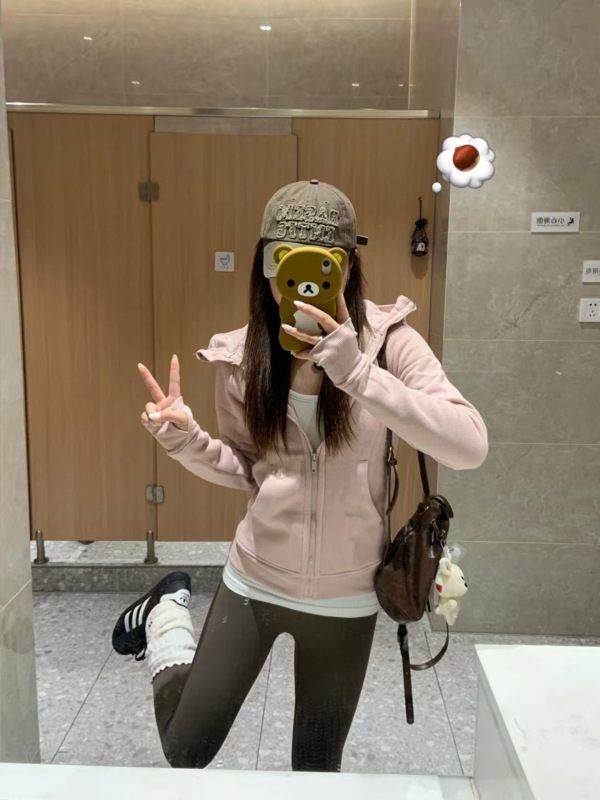 修身卫衣外套女秋正肩收腰短款上衣韩系早秋穿搭秋天秋冬季|undefined