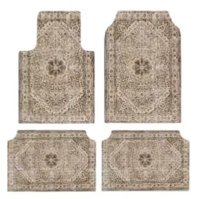 foot mat four-piece wholesale – Avtomobil döşəmə paspasları - cross-border-floor-mats-27-3045cm-two-piece-set-for-rear-seat