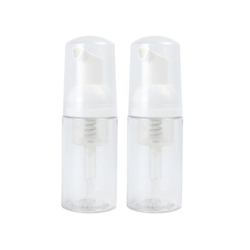 Transparent Mousse Bottle 30ml 60ml PET Squeeze Foam Bottle Face Wash Refill Bottle Hand Soap Foaming Bottle