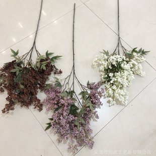 Sophora flower simulation flower Nandina bamboo fruit retro red festival wedding floral window decoration flower arrangement living room table decoration