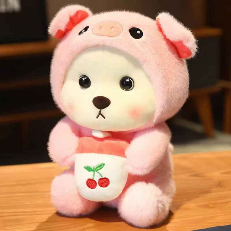テディベア人形が豚、ユニコーン、パンダに変身するぬいぐるみ、子供用ぬいぐるみ、誕生日プレゼント、越境商品|undefined