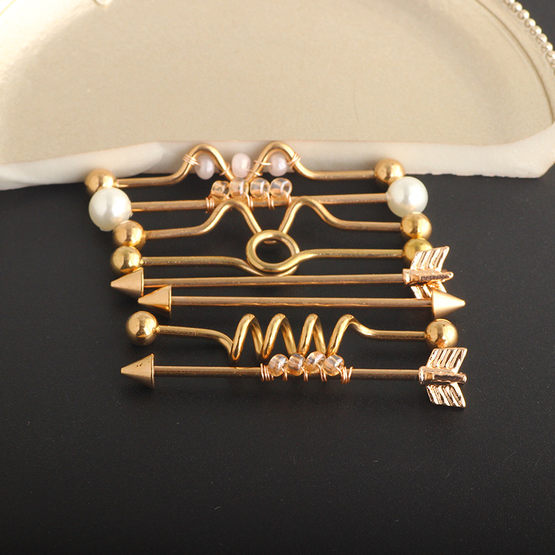 Labret piercing jewelry detail image