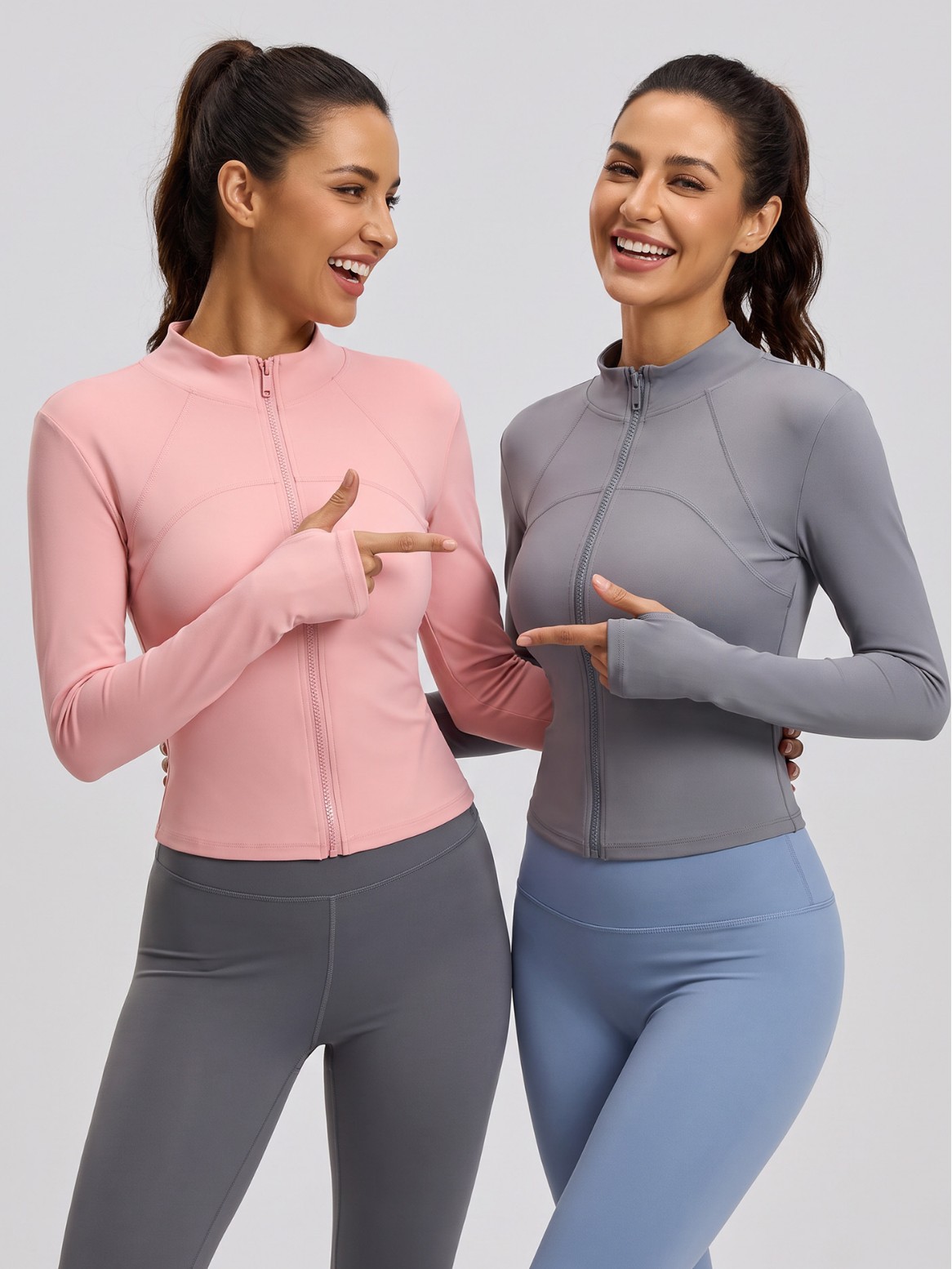 Chaqueta de yoga de retales Juyitang, ropa deportiva transpirable anti-UV, ropa de protección solar ligera y adelgazante
