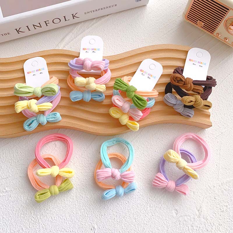 K-Style of Internet Celebrity Macaron Towel Ring Headband Set Cute Colorfulful Bow Hair Rope Rubber Band Versatile Winding Rope K-Style of Internet Celebrity Macaron Towel Ring Headband Set Cute Colorfulful Bow Hair Rope Rubber Band Versatile Winding Rope